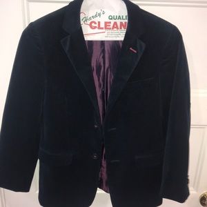 Boys velvet sports coat
